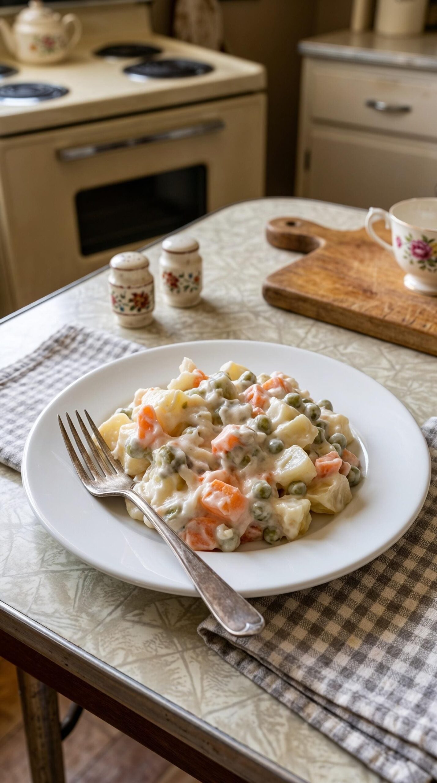 Оливье с цыпленком